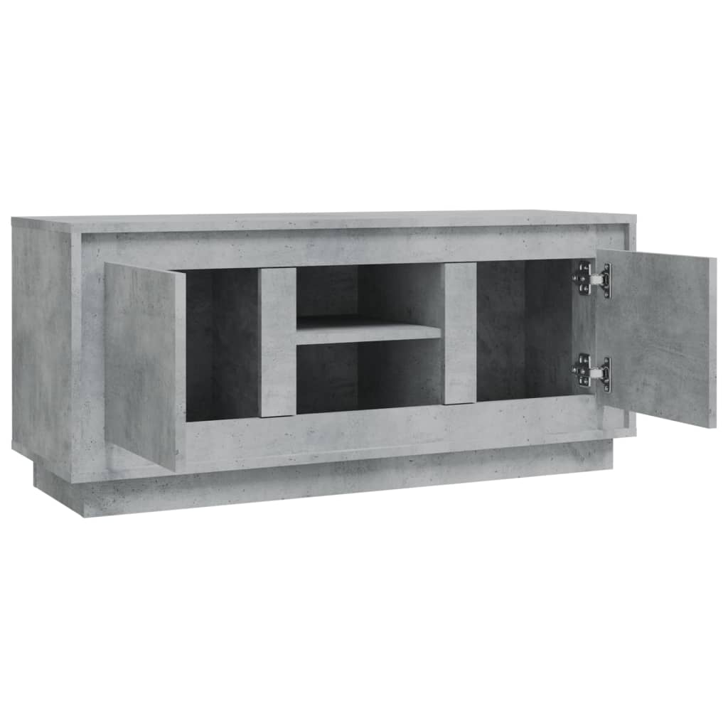 Tv Skříňka Betonově Šedá 102 X 35 X 45 Cm Kompozitní Dřevo
