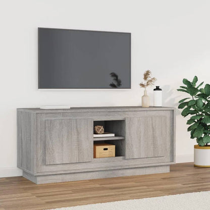 Tv Skříňka Betonově Šedá 102 X 35 X 45 Cm Kompozitní Dřevo