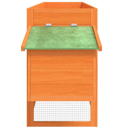 Kurník Hnědý 204 X 50 X 84 Cm Masivní Borové Dřevo