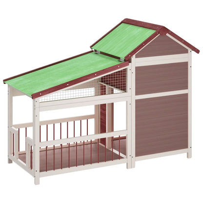 Psí Bouda Moka 143 X 60,5 X 109 Cm Masivní Borové Dřevo