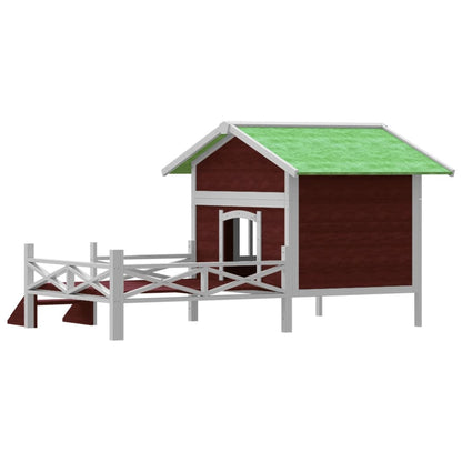 Psí Bouda Moka 159 X 120 X 88,5 Cm Masivní Borové Dřevo