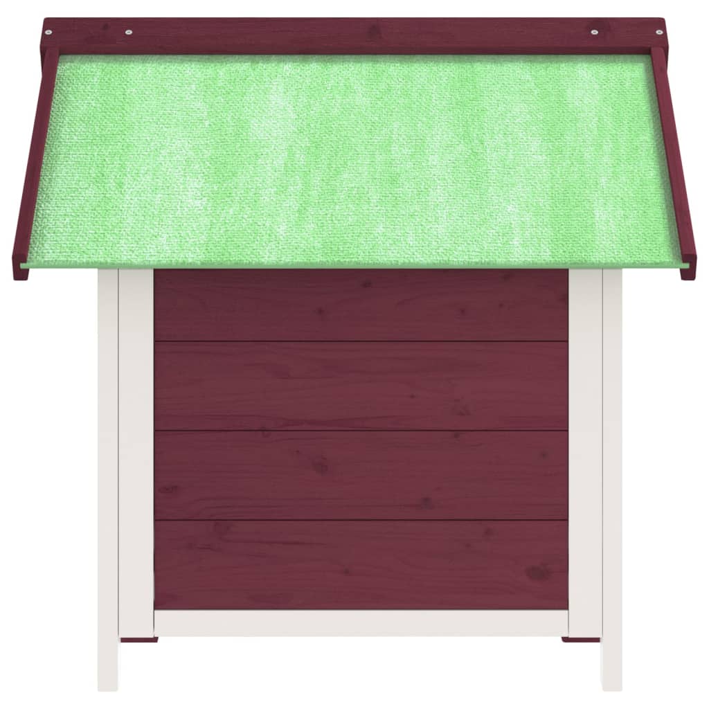 Psí Bouda Moka 65 X 65 X 61,5 Cm Masivní Borové Dřevo