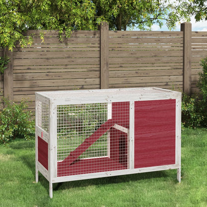 Králíkárna Moka 103 X 44 X 69,5 Cm Masivní Borové Dřevo