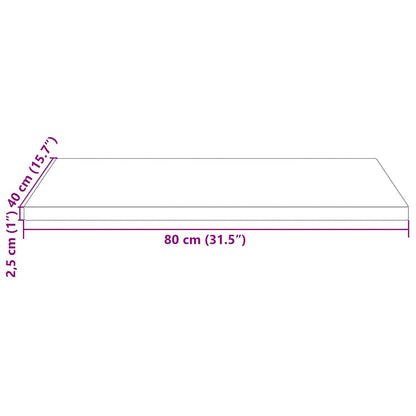 Stolní Deska 80X40X2,5 Cm Masivní Borové Dřevo Obdélníková