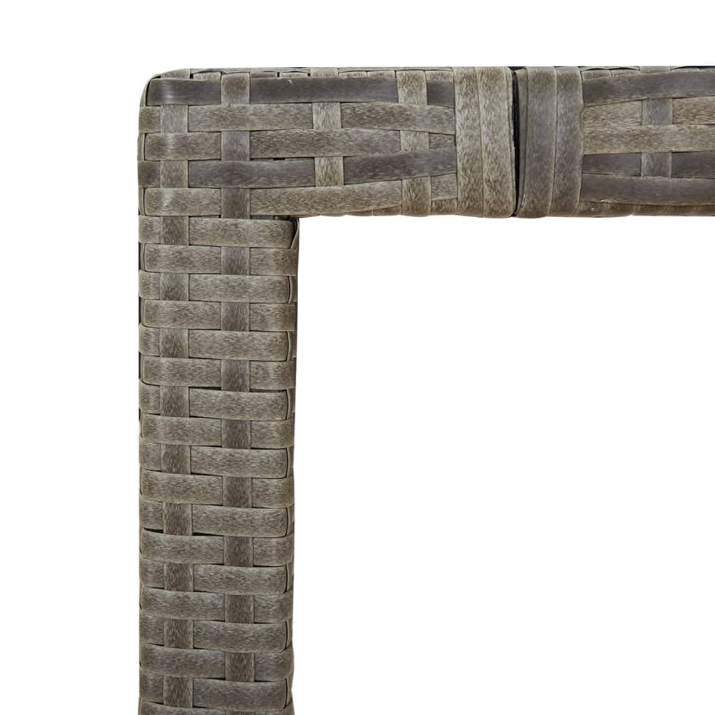 5Dílný Zahradní Jídelní Set S Poduškami Šedý Polyratan