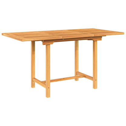 Rozkládací Zahradní Stůl 110–160X80X75 Cm Masivní Teakové Dřevo