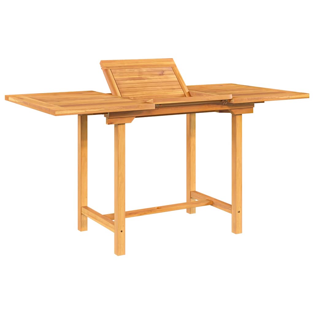 Rozkládací Zahradní Stůl 110–160X80X75 Cm Masivní Teakové Dřevo