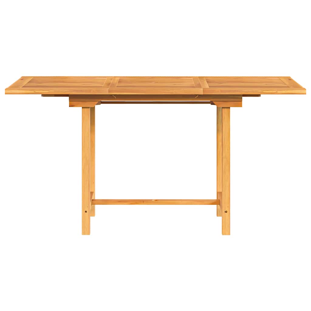 Rozkládací Zahradní Stůl 110–160X80X75 Cm Masivní Teakové Dřevo