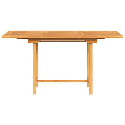 Rozkládací Zahradní Stůl 110–160X80X75 Cm Masivní Teakové Dřevo