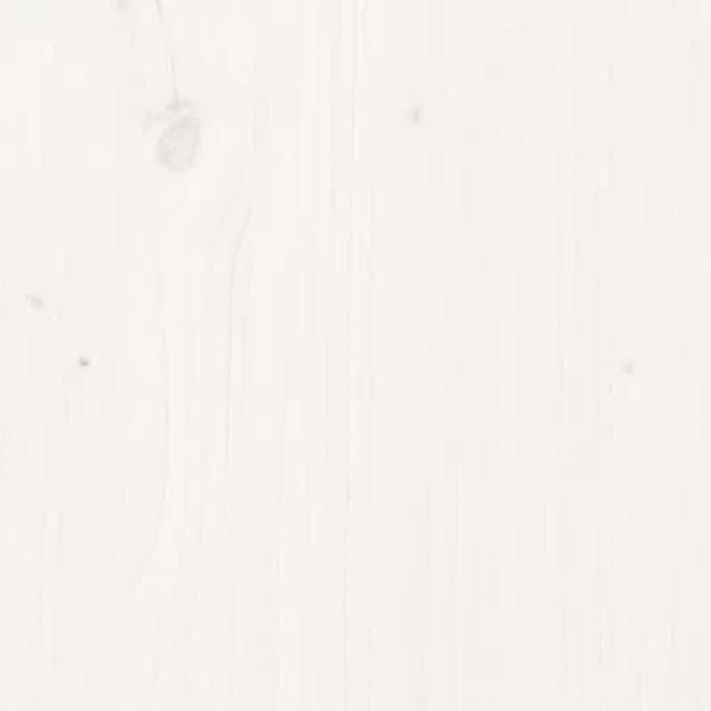 Zahradní S Poduškou Bílá Masivní Borové Dřevo