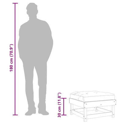 Zahradní S Poduškou Bílá Masivní Borové Dřevo