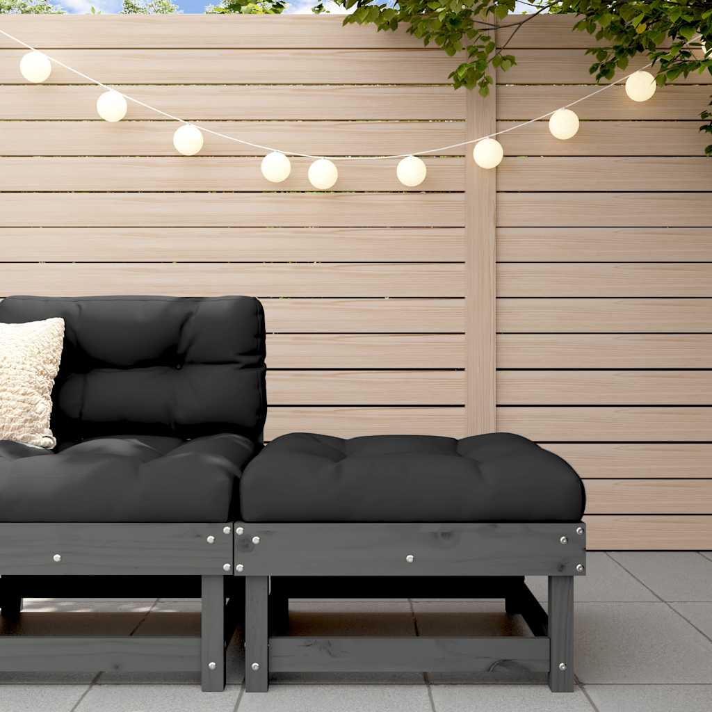 Zahradní S Poduškou Bílá Masivní Borové Dřevo