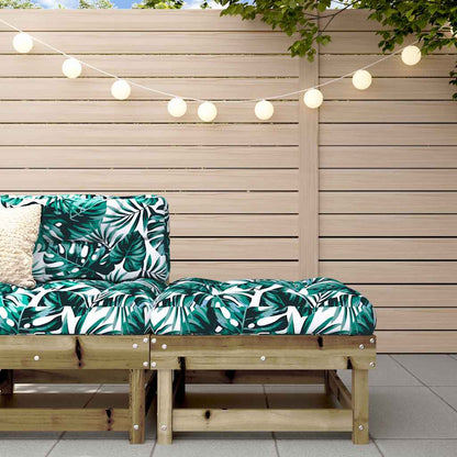 Zahradní S Poduškou Bílá Masivní Borové Dřevo