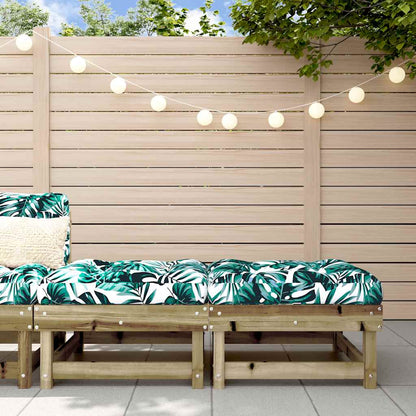 Zahradní S Poduškou Bílá Masivní Borové Dřevo