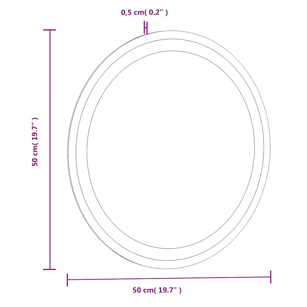 Koupelnové Led Zrcadlo Kulaté