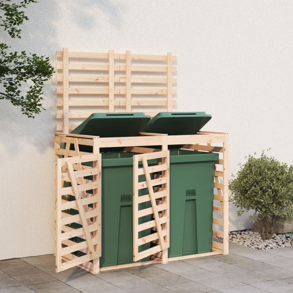 Úložný Box Na Dvě Popelnice Masivní Borové Dřevo