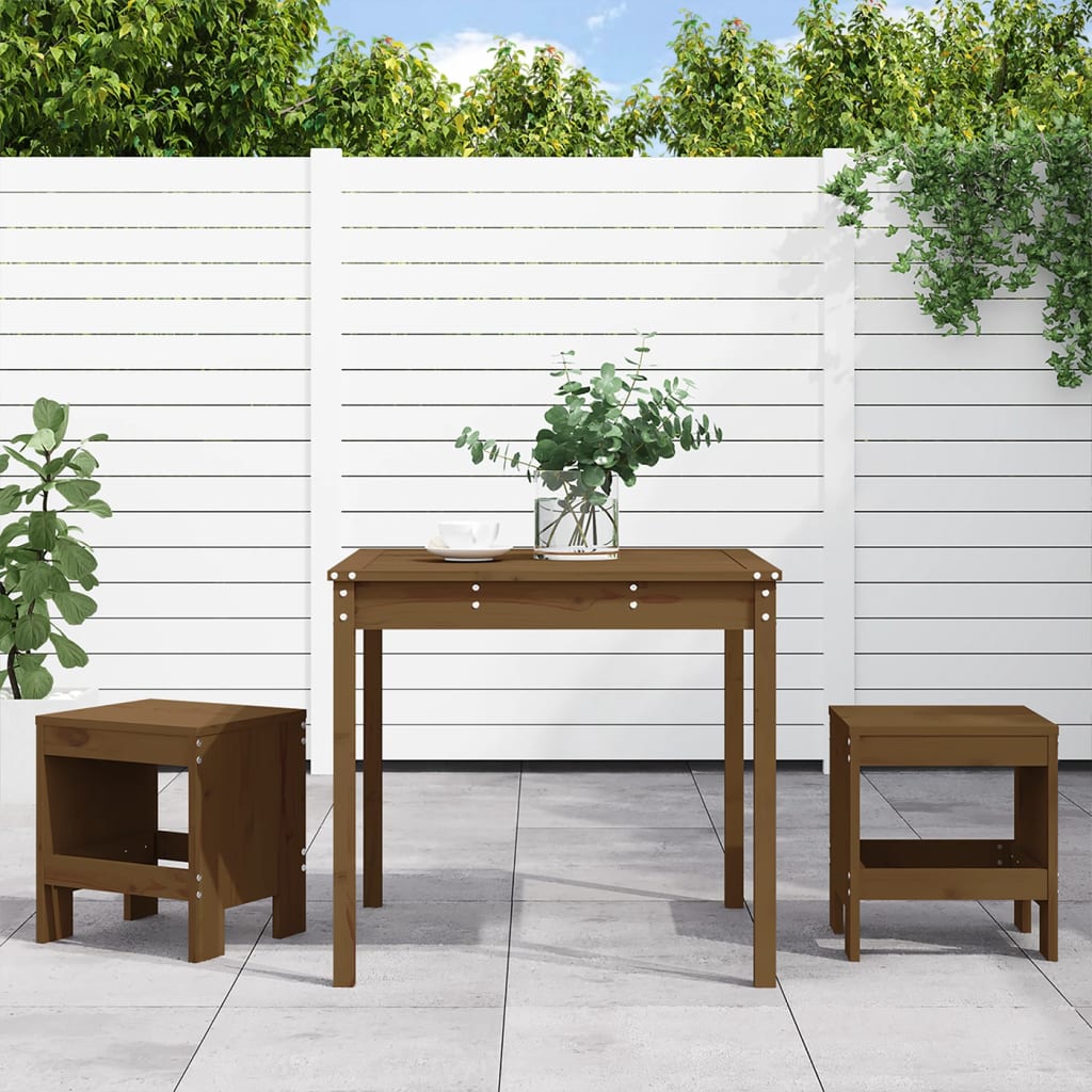 3Dílný Zahradní Bistro Set Masivní Dřevo Douglasky