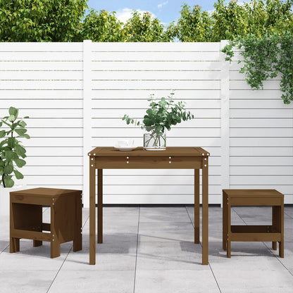 3Dílný Zahradní Bistro Set Masivní Dřevo Douglasky