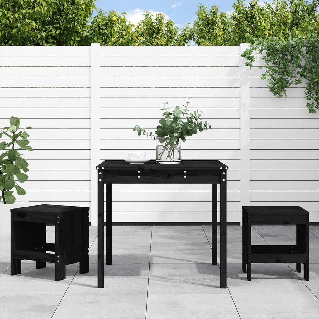3Dílný Zahradní Bistro Set Masivní Dřevo Douglasky