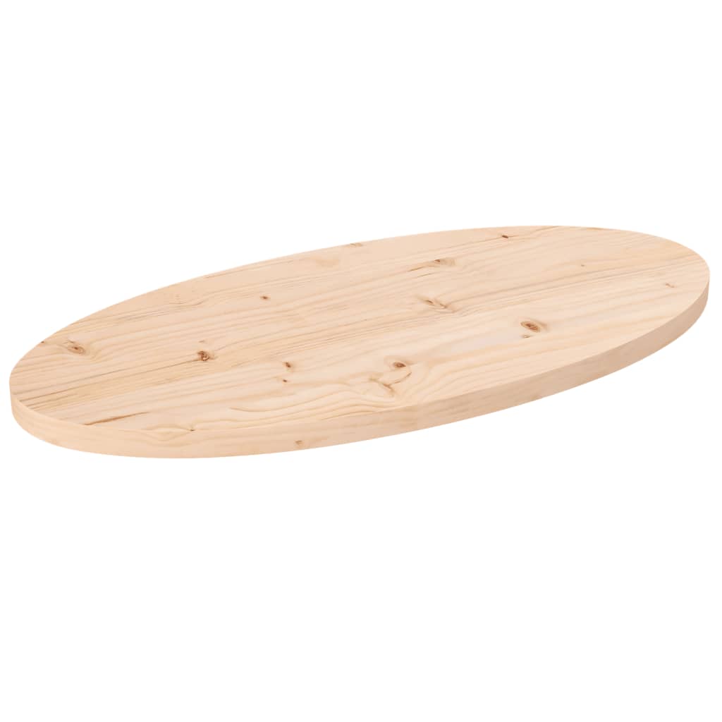 Stolní Deska 70 X 30 X 2,5 Cm Masivní Borové Dřevo Oválná