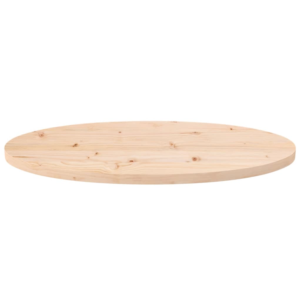 Stolní Deska 70 X 30 X 2,5 Cm Masivní Borové Dřevo Oválná