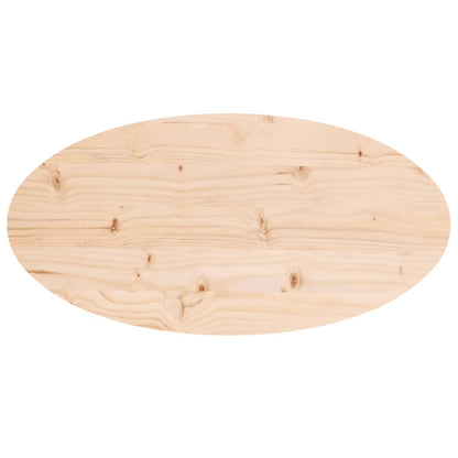 Stolní Deska 70 X 30 X 2,5 Cm Masivní Borové Dřevo Oválná
