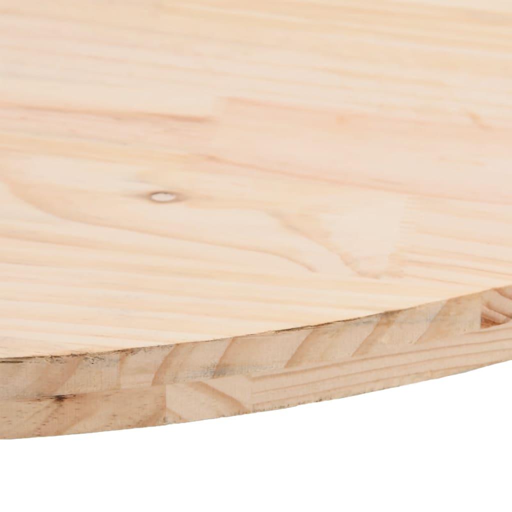 Stolní Deska 70 X 30 X 2,5 Cm Masivní Borové Dřevo Oválná