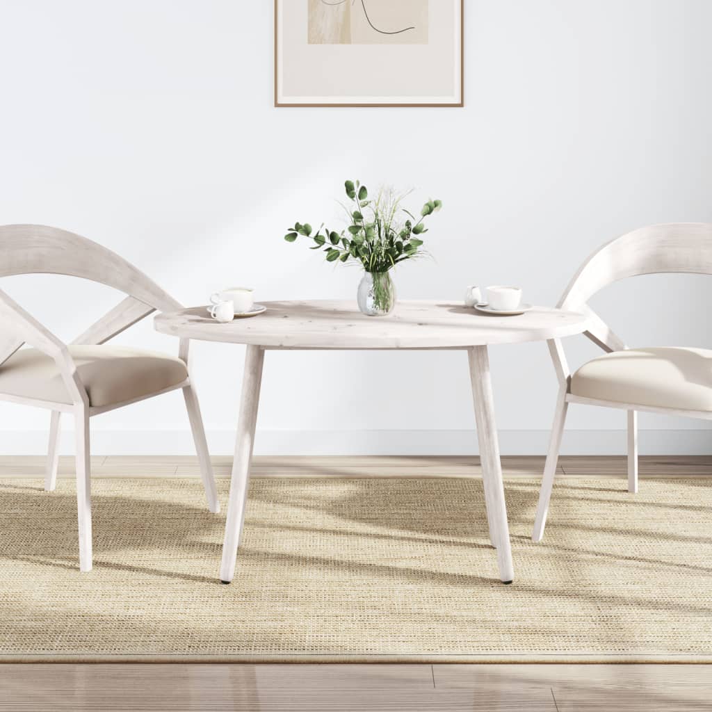 Stolní Deska Bílá 110 X 55 X 2,5 Cm Masivní Borové Dřevo Oválná