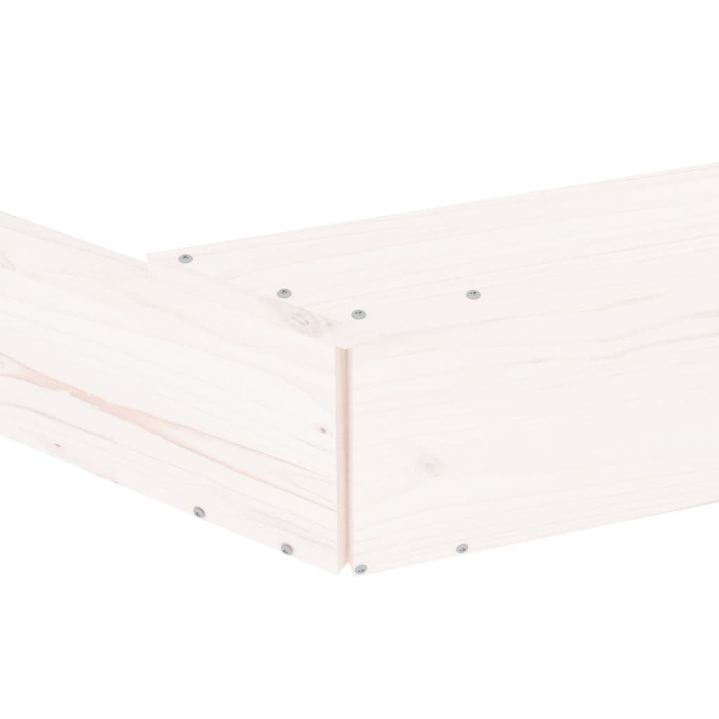 Pískoviště Se Sedáky Bílé Osmiúhelník Masivní Borové Dřevo