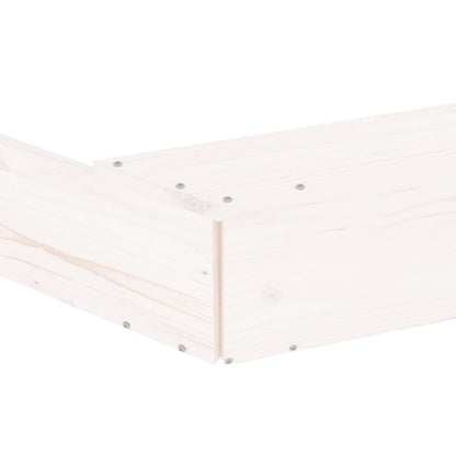 Pískoviště Se Sedáky Bílé Osmiúhelník Masivní Borové Dřevo