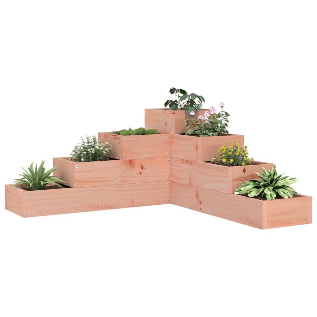 Nástěnný Truhlík 4Patrový 106X104,5X36 Cm Bílý Masivní Borovice