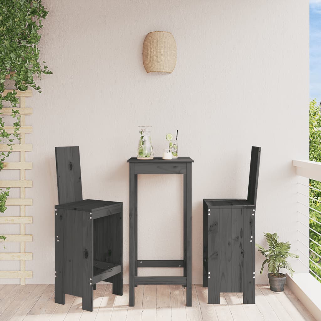 Barové Stoličky 2 Ks 40 X 48,5 X 115,5 Cm Masivní Borové Dřevo