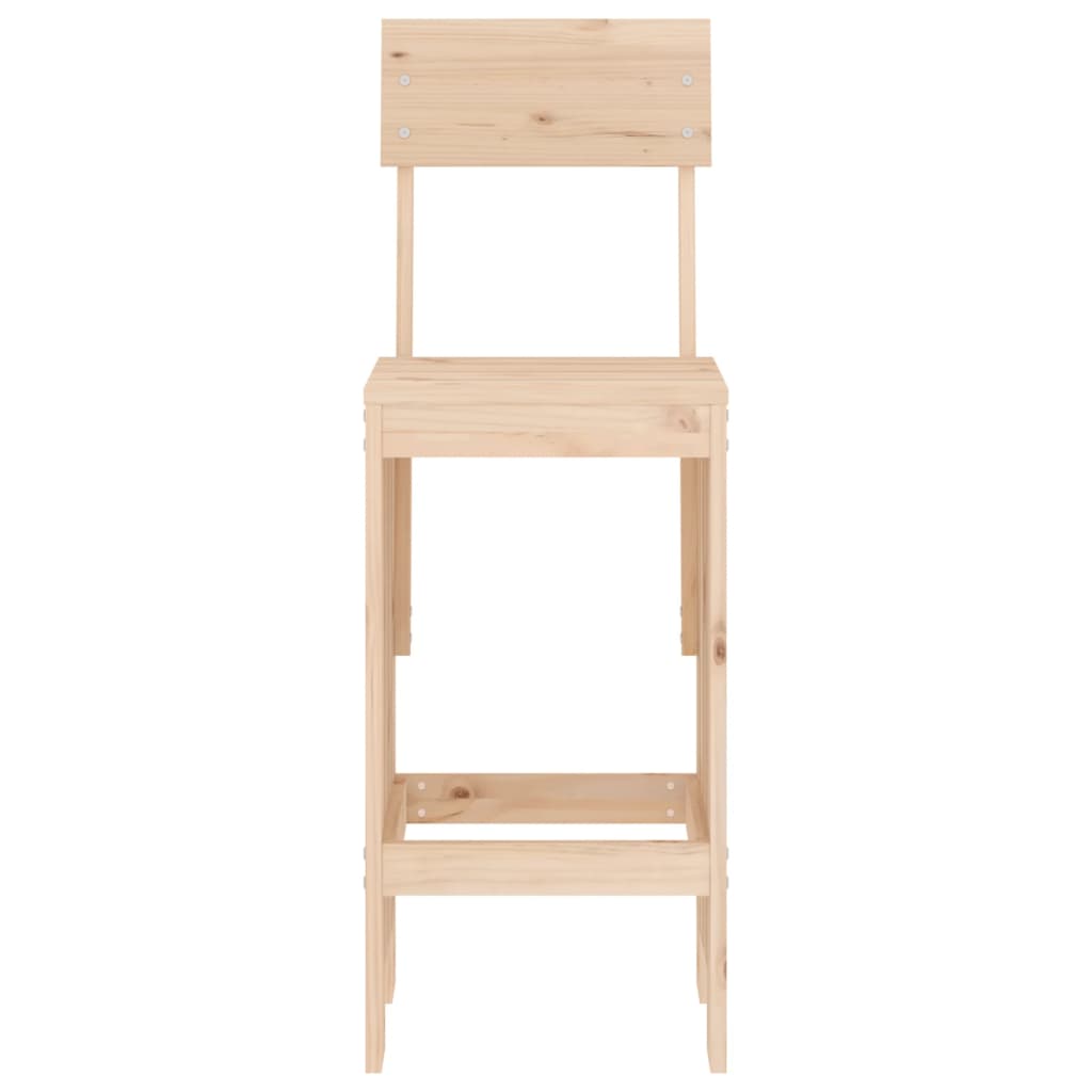 Barové Stoličky 2 Ks 40 X 48,5 X 115,5 Cm Masivní Borové Dřevo