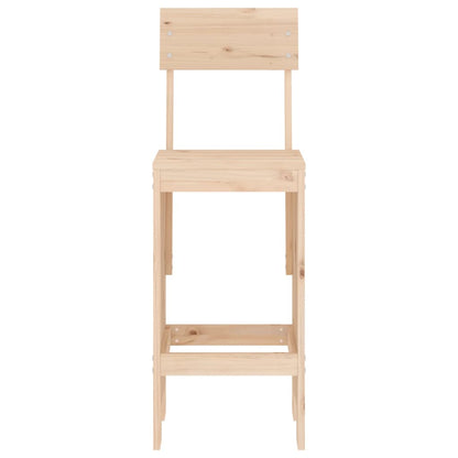 Barové Stoličky 2 Ks 40 X 48,5 X 115,5 Cm Masivní Borové Dřevo