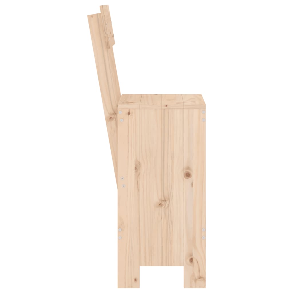 Barové Stoličky 2 Ks 40 X 48,5 X 115,5 Cm Masivní Borové Dřevo