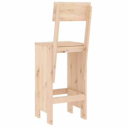 Barové Stoličky 2 Ks 40 X 48,5 X 115,5 Cm Masivní Borové Dřevo