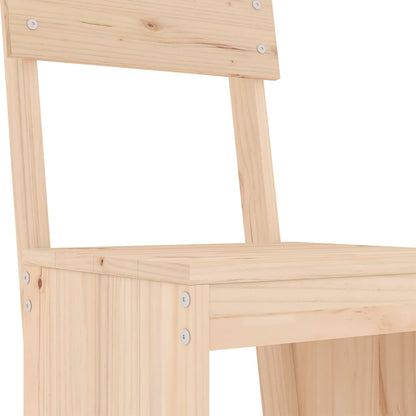 Barové Stoličky 2 Ks 40 X 48,5 X 115,5 Cm Masivní Borové Dřevo