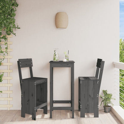 Barové Stoličky 2 Ks 40 X 48,5 X 115,5 Cm Masivní Borové Dřevo