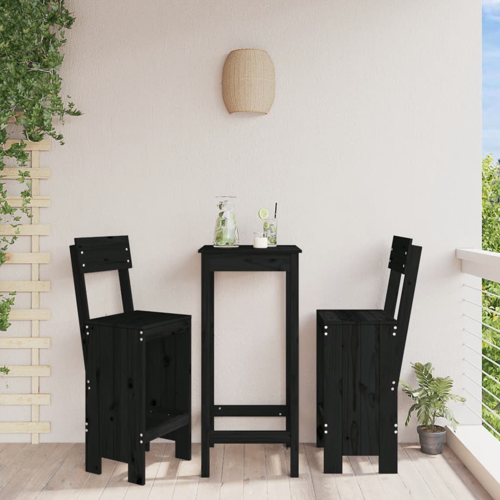 Barové Stoličky 2 Ks 40 X 48,5 X 115,5 Cm Masivní Borové Dřevo