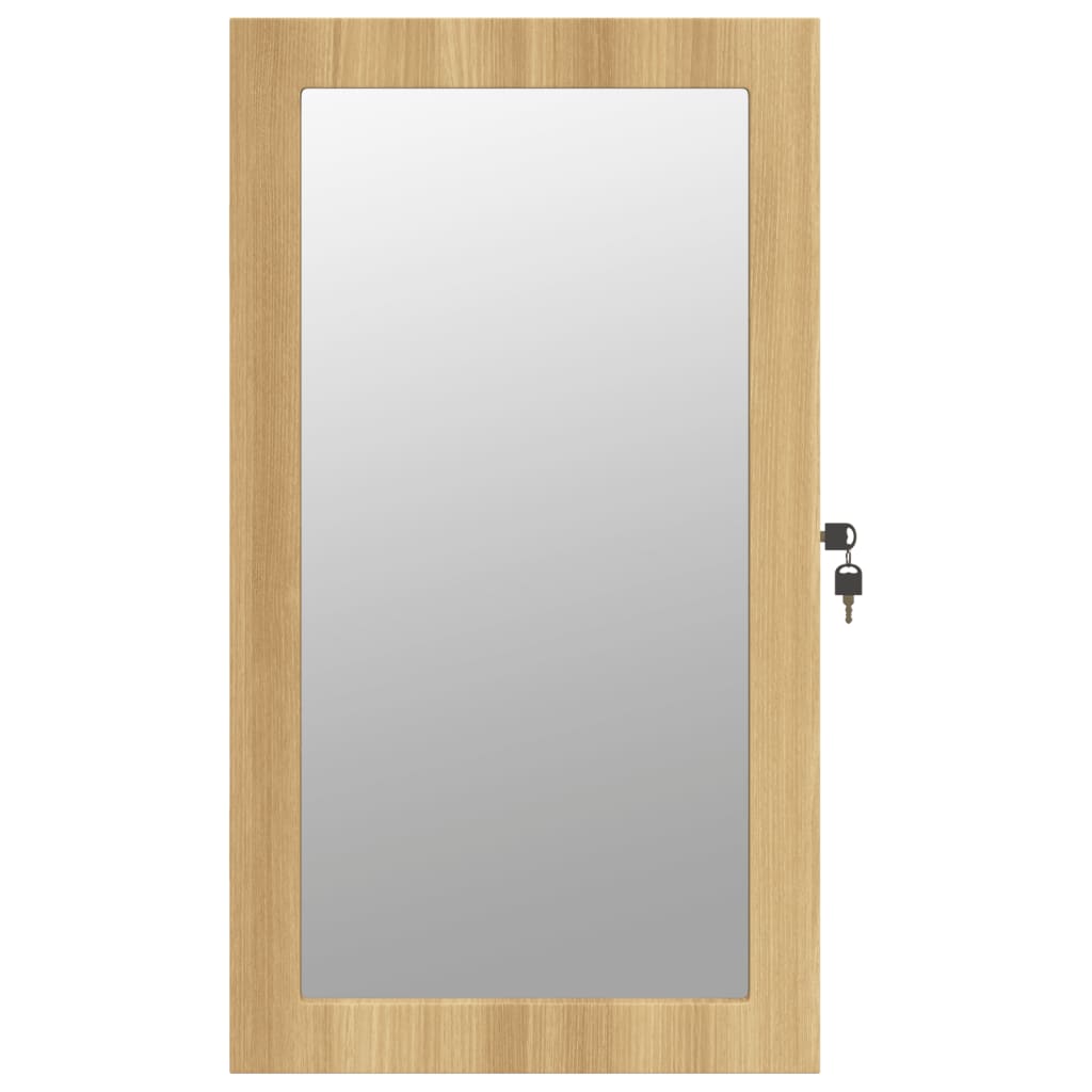 Zrcadlová Šperkovnice S Led Světly Nástěnná