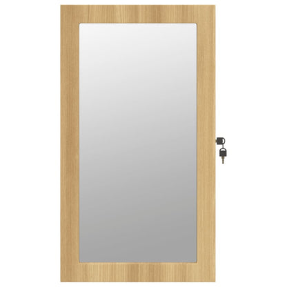 Zrcadlová Šperkovnice S Led Světly Nástěnná