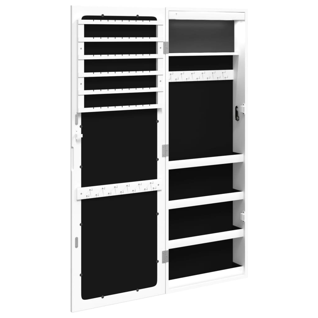 Zrcadlová Šperkovnice S Led Světly Nástěnná