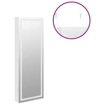 Zrcadlová Šperkovnice S Led Světly Nástěnná