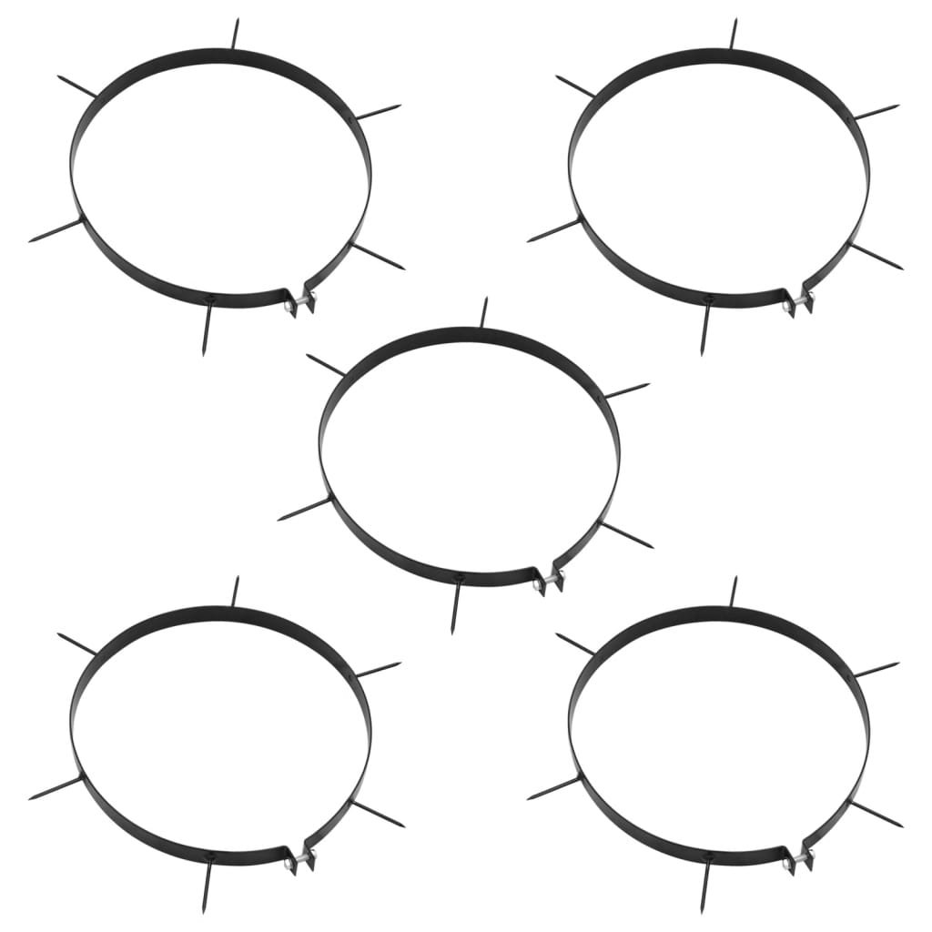 Svorky Na Provzdušňovač Trávníku 5 Ks S Hroty Ø 30 Cm Železo Přírodní