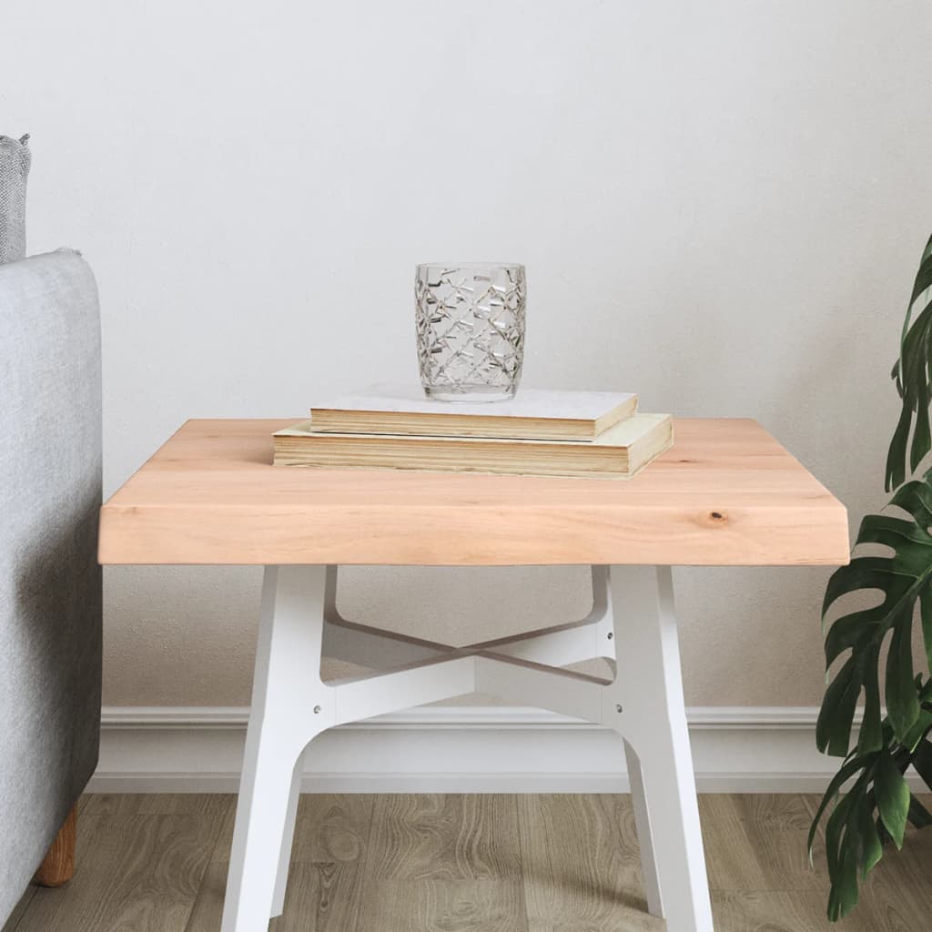 Stolní Deska 120X50X(2-6)Cm Neošetřený Masivní Dřevo Živá Hrana Přírodní