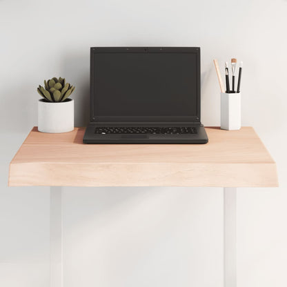 Stolní Deska 120X50X(2-6)Cm Neošetřený Masivní Dřevo Živá Hrana Přírodní