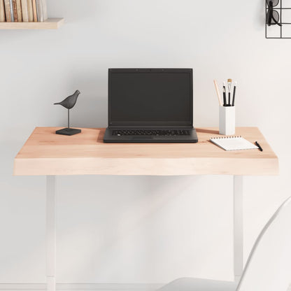 Stolní Deska 120X50X(2-6)Cm Neošetřený Masivní Dřevo Živá Hrana Přírodní