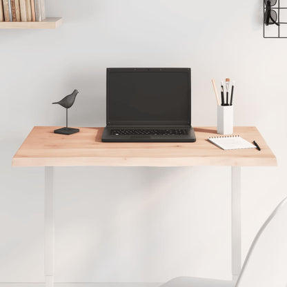 Stolní Deska 120X50X(2-6)Cm Neošetřený Masivní Dřevo Živá Hrana Přírodní