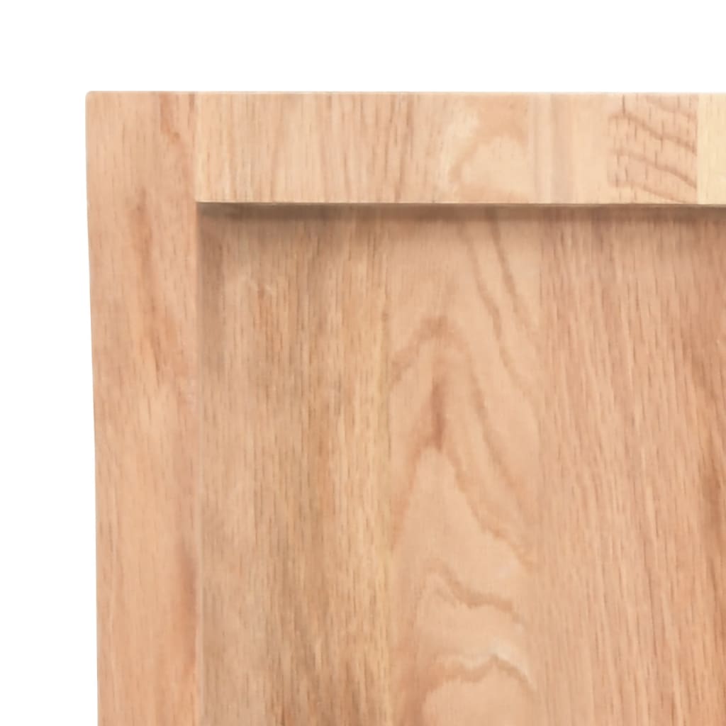 Stolní Deska Světle Hnědá 60X60X(2-4)Cm Ošetřený Dub Živá Hrana