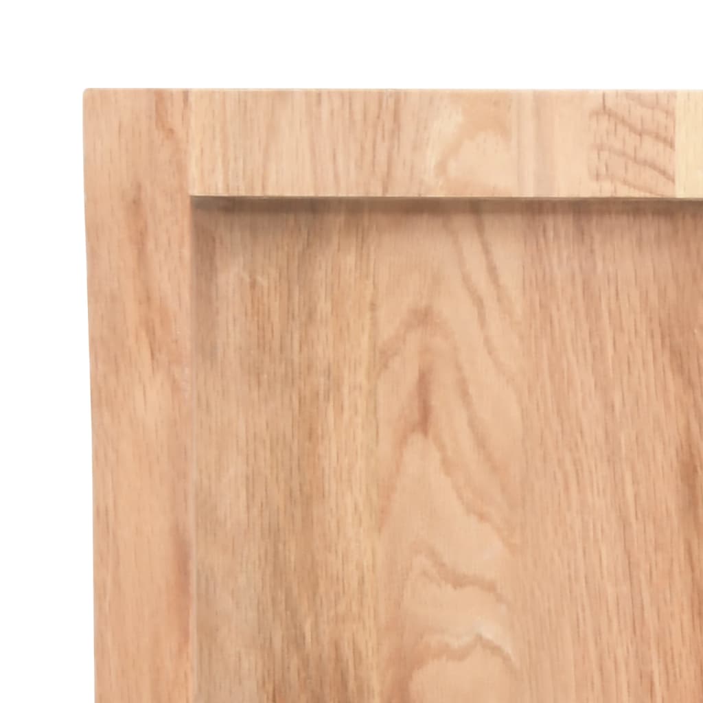 Stolní Deska Světle Hnědá 80X60X(2-4)Cm Ošetřený Dub Živá Hrana